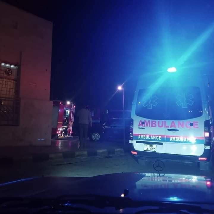 بالفيديو ... حريق بمستشفى البشير