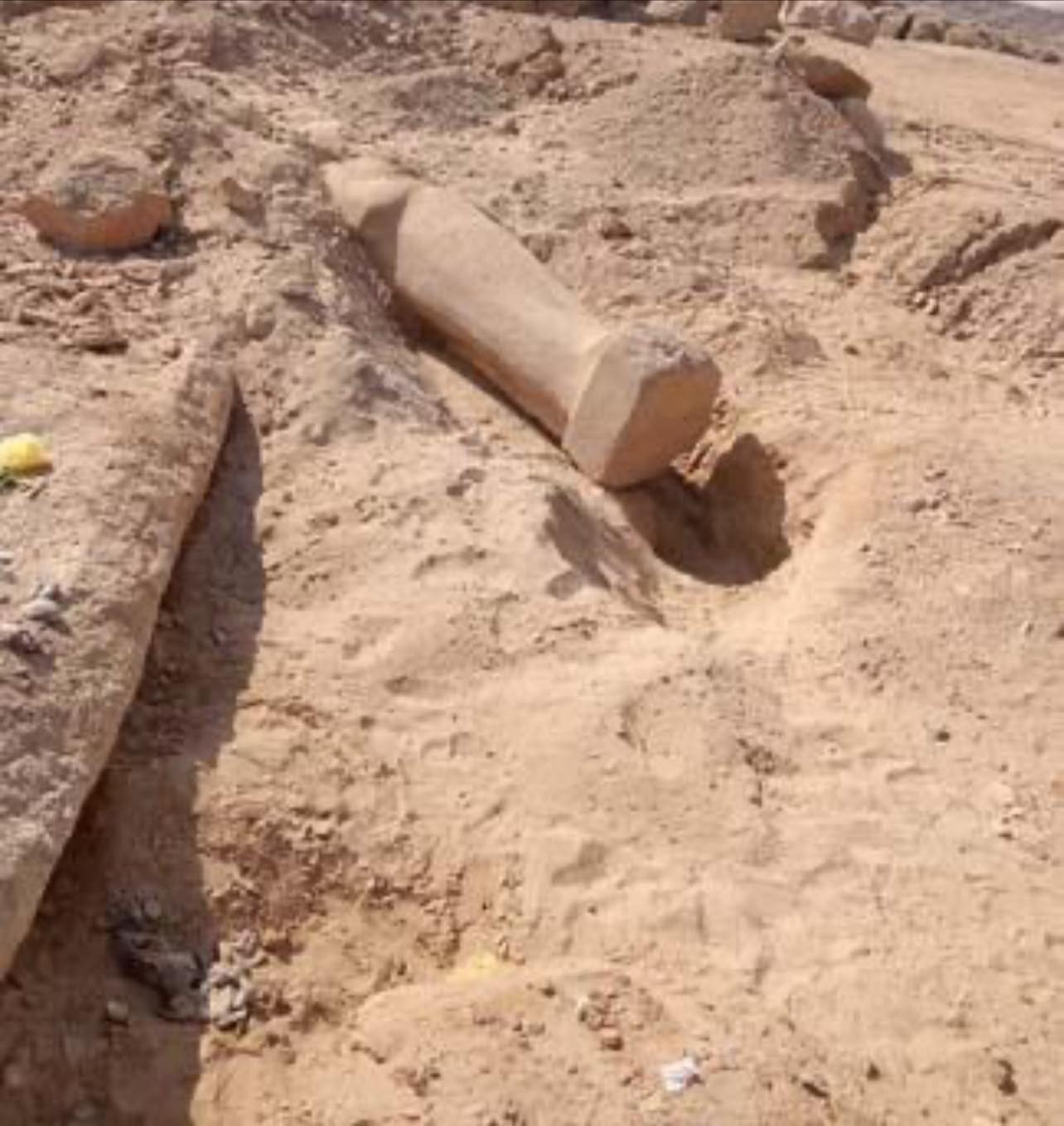 الصور الأولى لمحاولة سرقة تمثال رمسيس في مصر