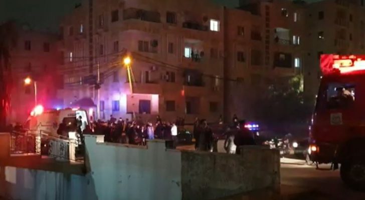 إخماد حريق شقة سكنية في إربد
