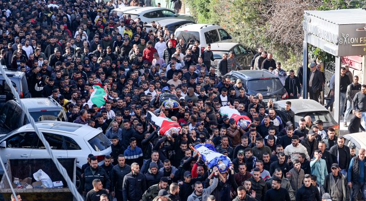 جنين تشيع جثامين شهدائها في موكب جنائزي مهيب