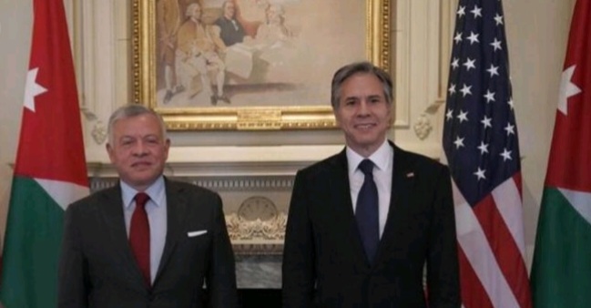 تفاصيل اجتماع الملك بوزير الخارجية الأمريكي في واشنطن