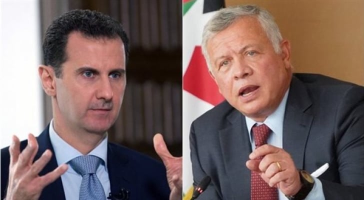 الملك يهاتف الأسد