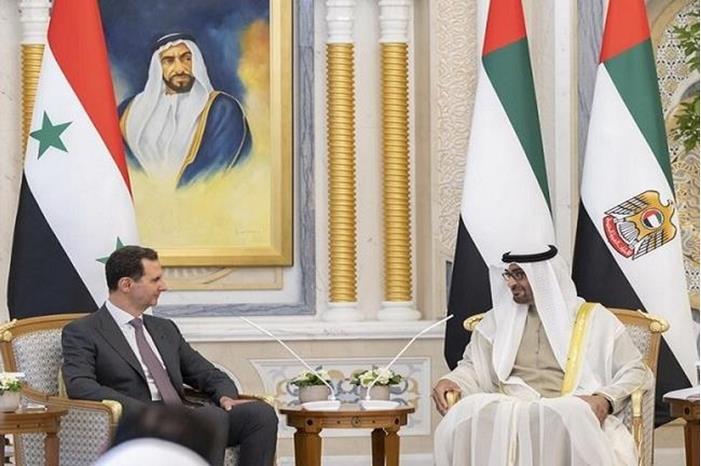 بن زايد يؤكد للأسد أهمية عودة سوريا لمحيطها العربي