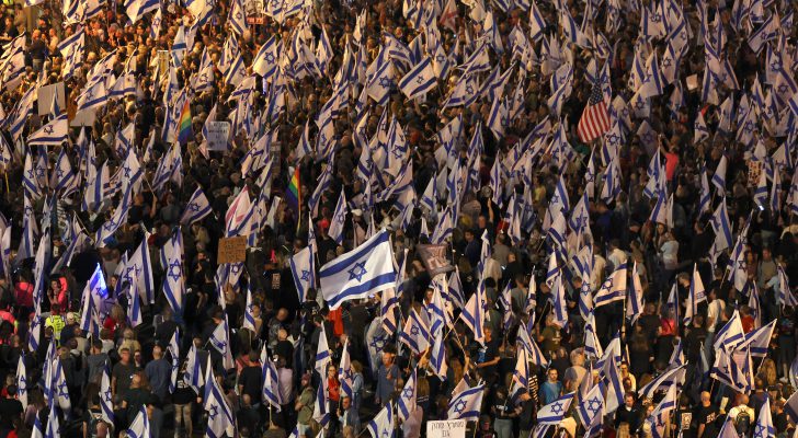 للأسبوع الـ٢٠.. الاحتجاجات تتواصل ضد حكومة نتنياهو