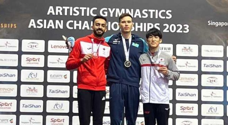 أبو السعود يحرز الميدالية الفضية في بطولة آسيا للجمباز