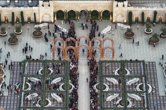 مساحة الاستقبال في قصر الحسينية..عمق وتنوع في التقاليد