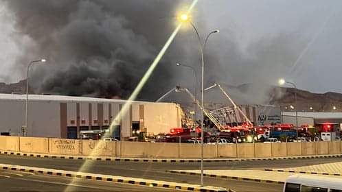 شركة قرية العقبة اللوجستية: الحريق شب الساعة الثانية من فجر الأربعاء