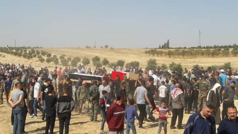 شاهدوا فيديو وصور .. تشييع ضحايا الهجوم على الكلية الحربية في حمص