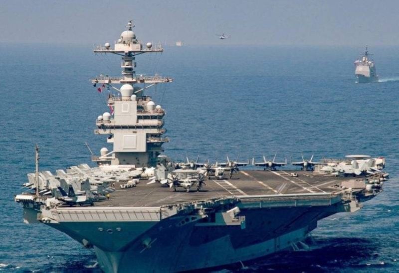 الجيش الأمريكي يعلن وصول حاملة الطائرات جيرالد فورد لشرق المتوسط
