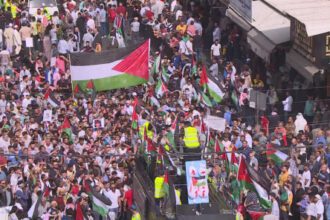 مسيرة حاشدة في عمان تضامنا مع فلسطين