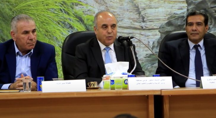 وزير التربية: الواقع التعليمي في الطفيلة جيد