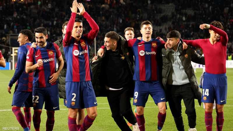 برشلونة يبلغ ربع نهائي دوري الأبطال