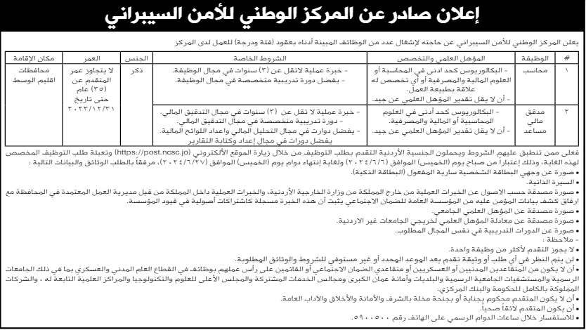 وظائف شاغرة ومدعوون لإجراء مقابلات شخصية