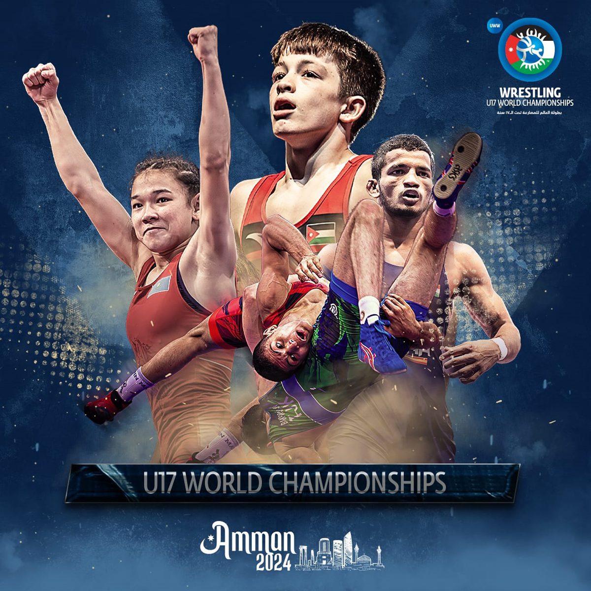 58 دولة باستضافة الاردن تشارك ببطولة العالم للمصارعة تحت 17 عاماً