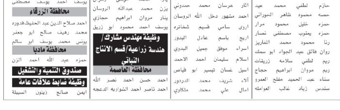 مدعوون للامتحان التنافسي (أسماء)