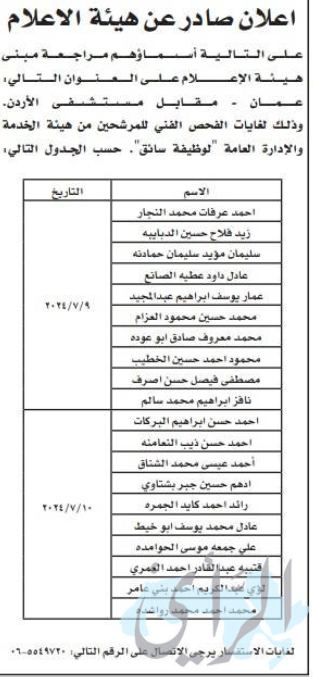 وظائف شاغرة ومدعوون للتعيين بمؤسسات حكومية – أسماء