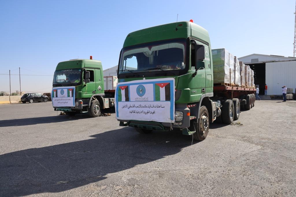قافلة مساعدات إنسانية من الأردن تصل إلى شمال قطاع غزة