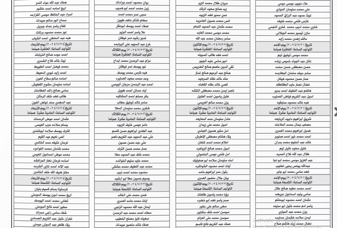 صورة حول : مدعوون لإجراء المقابلات لوظيفة معلم - أسماء مدعوون لإجراء المقابلات لوظيفة معلم - أسماء