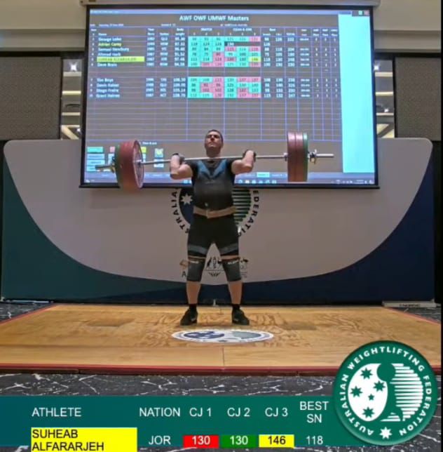 لاعب الامن العام لرفع الاثقال "الفرارجة" يتوج بفضية كأس العالم للماسترز .