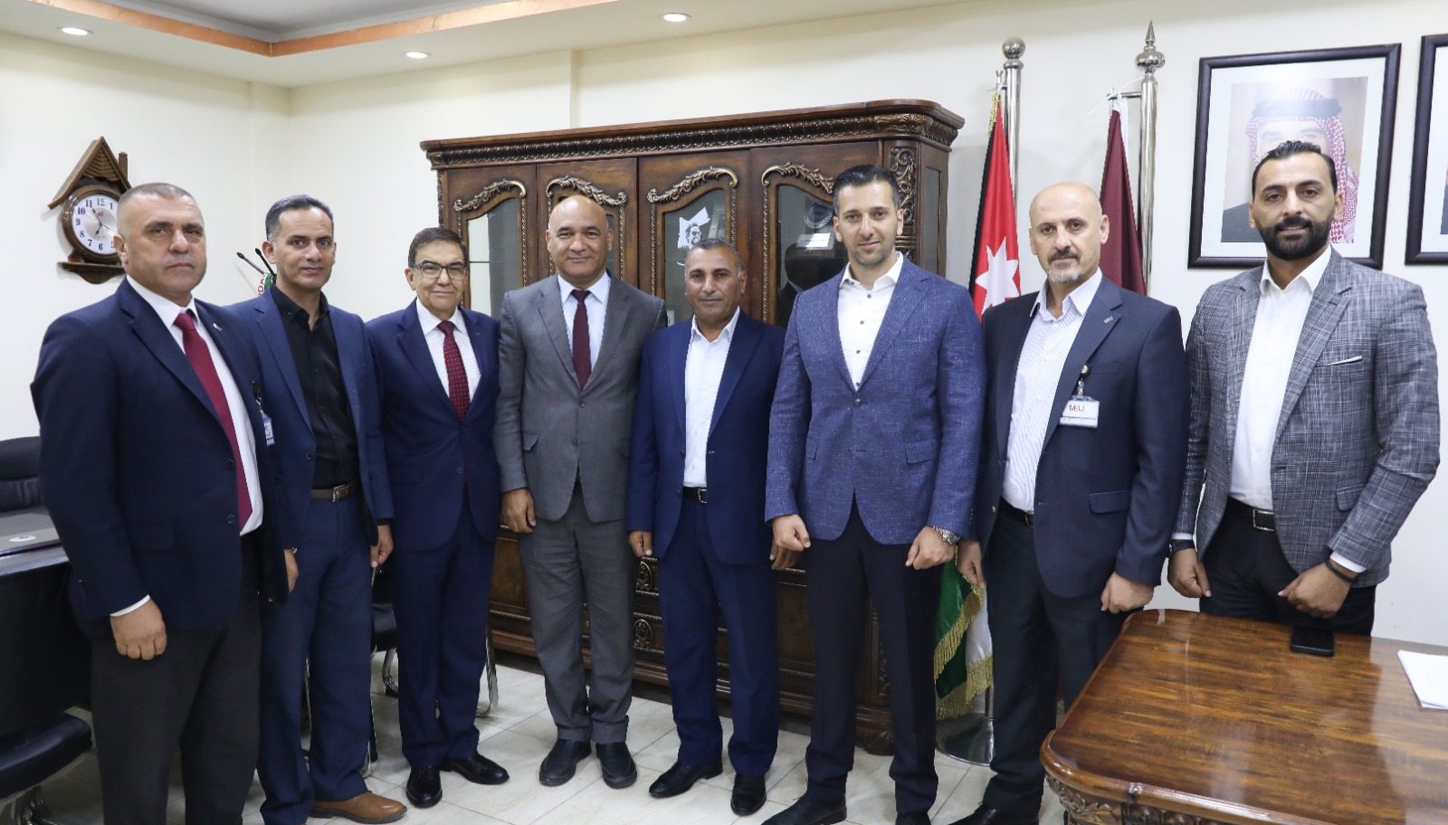 جامعة الشرق الأوسط تبحث تعزيز الشراكة مع متصرفية لواء الجيزة