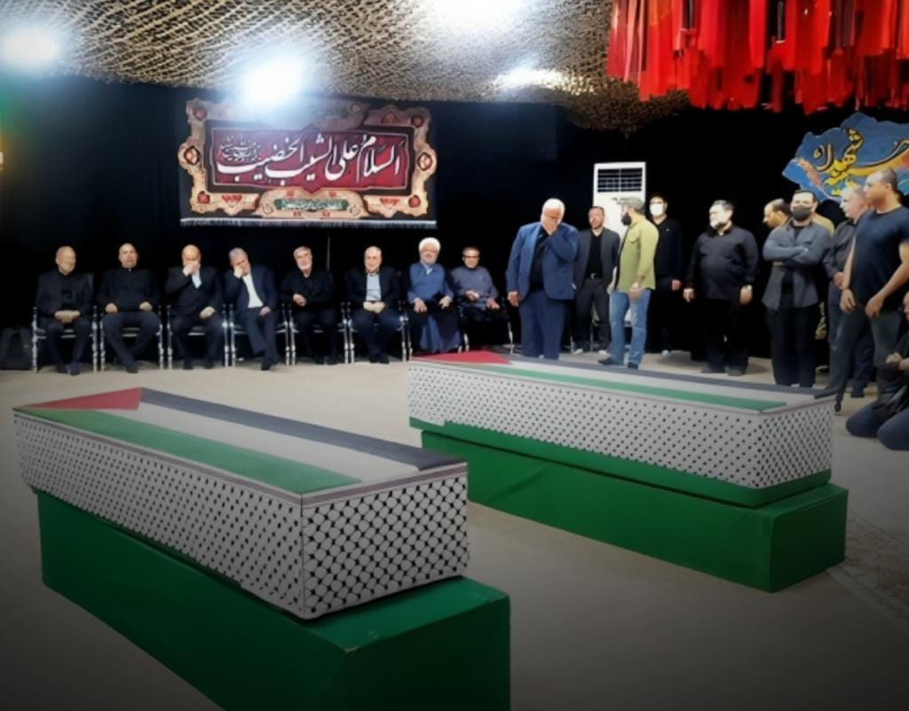 عاجل||انطلاق مراسم تشييع جثمان الشهيد القيادي اسماعيل هنية في جامعة طهران( فيديو)