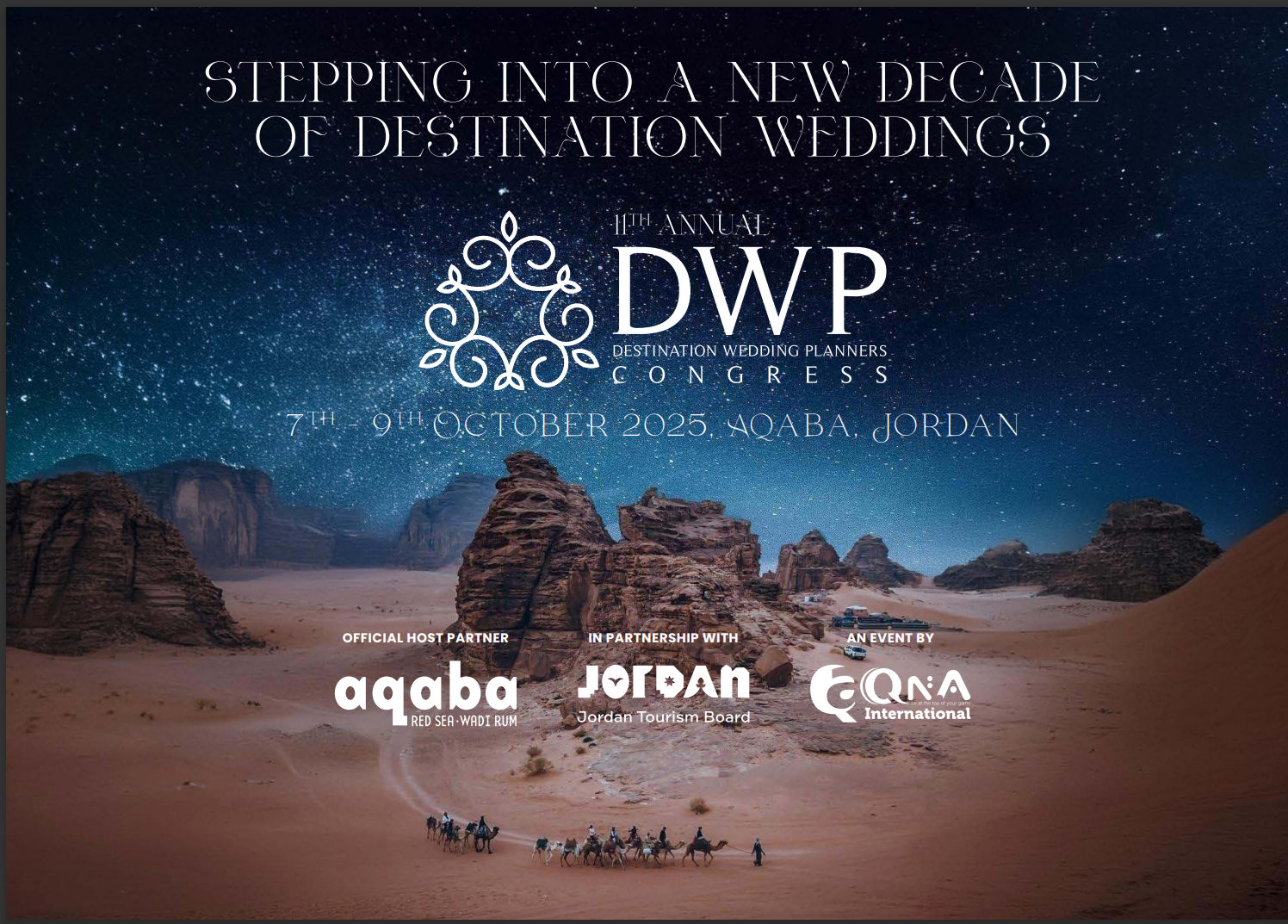 مؤتمر منظمي حفلات الزفاف (DWP) يستعد للكشف عن سحر العقبة