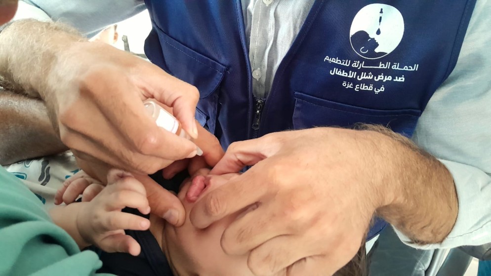 إعطاء مطعوم شلل الأطفال لأكثر من 72 ألف طفل في غزة
