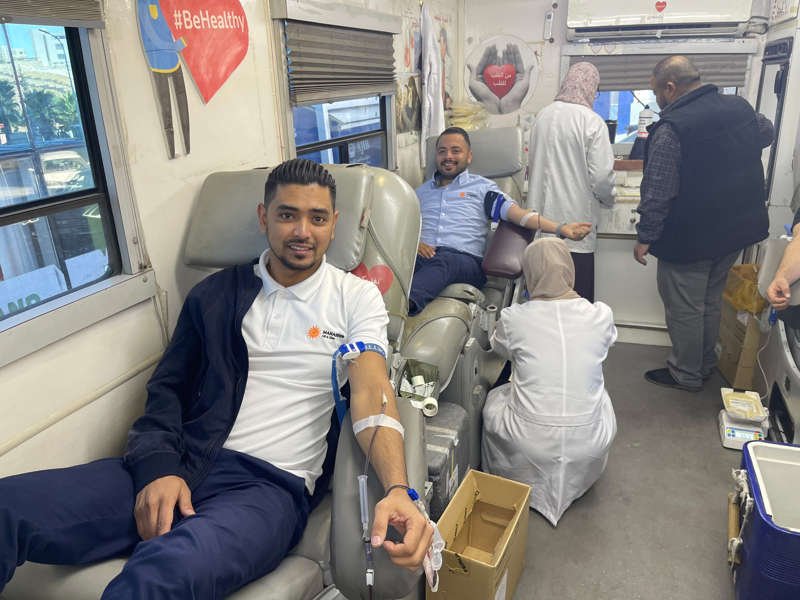 بالصور.. المناصير للزيوت والمحروقات تنظم حملة للتبرع بالدم