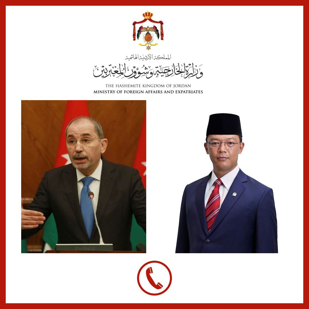 الصفدي يتواصل مع نظيره الإندونيسي لتعزيز العلاقات الثنائية