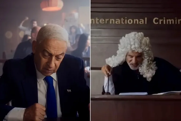 باسم يوسف و صانع المحتوى أمجد النور بطلقات اغنية ساخرة لمحكمة نتنياهو