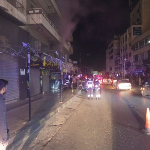 حريق ببناية في صويلح