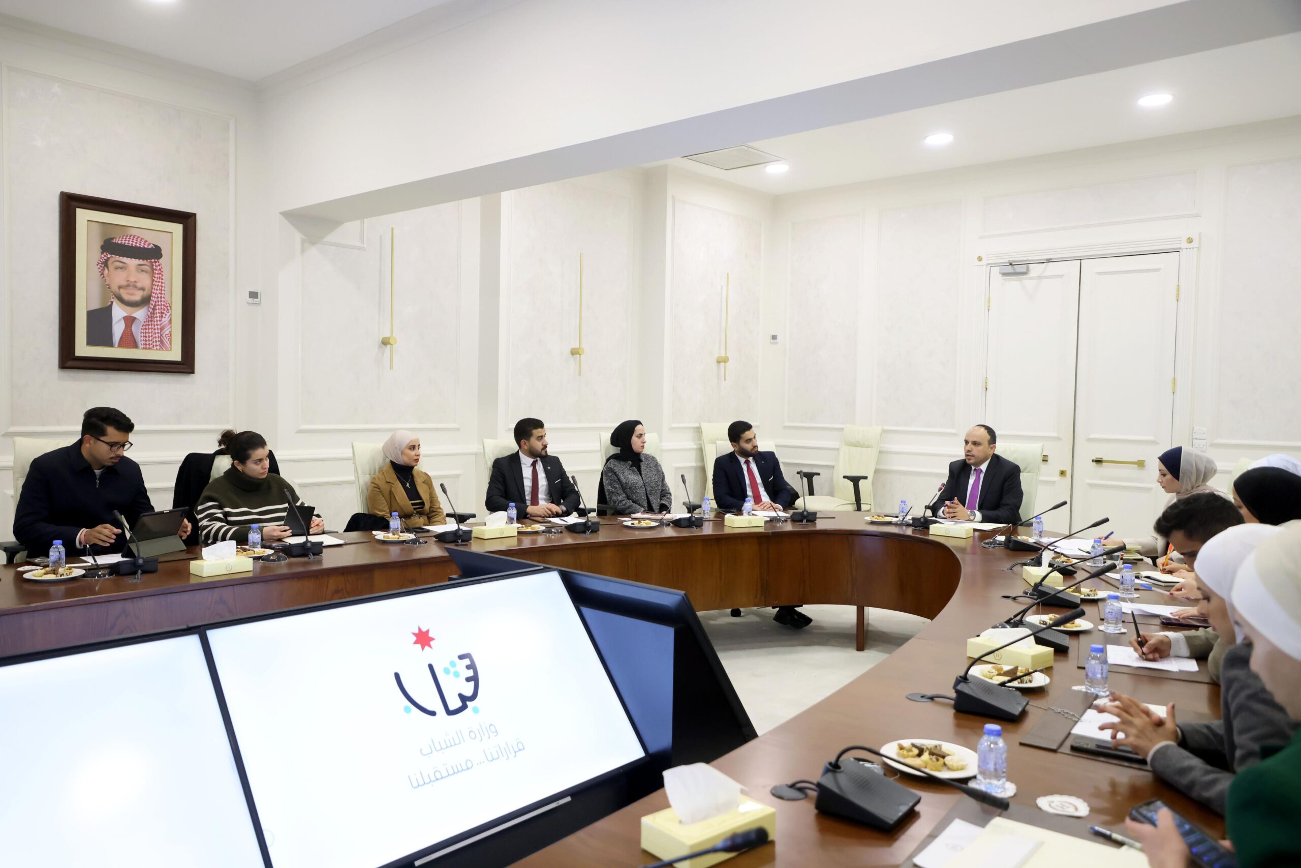 وزير الشباب يلتقي أعضاء الائتلاف الوطني الأردني للقرار 2250" الشباب والسلام والأمن"