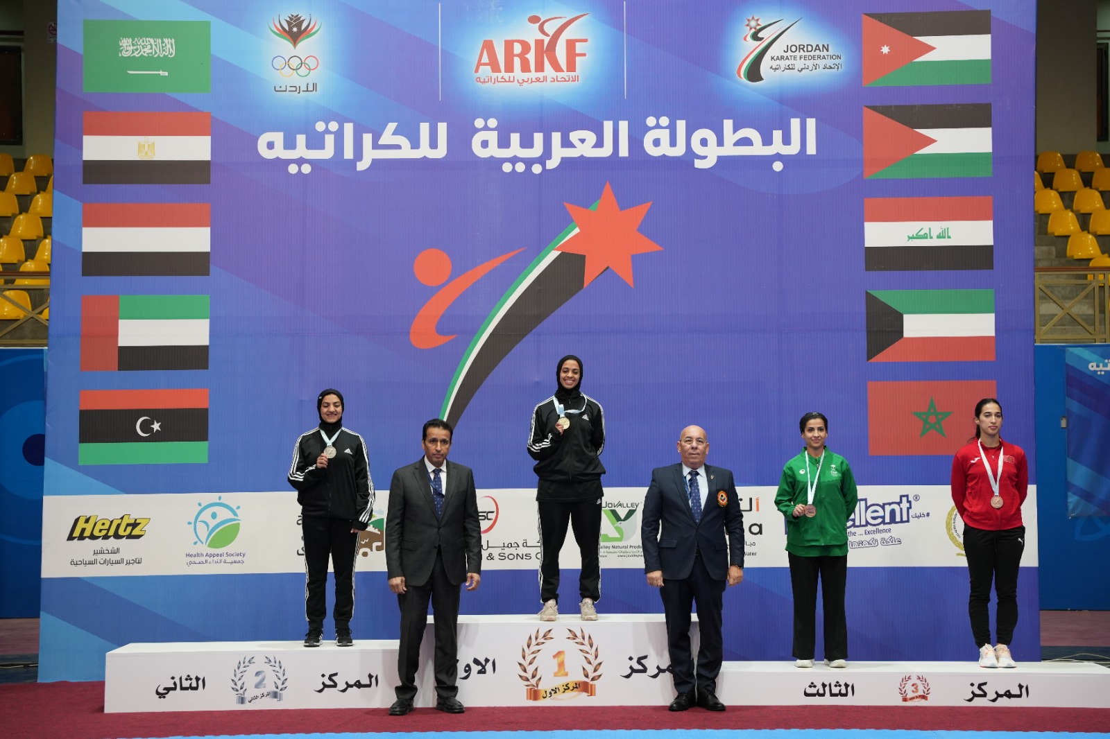 عاجل | ٤ ذهبيات و٥ فضيات للأردن في اليوم الأول ل"عربية الكراتيه"