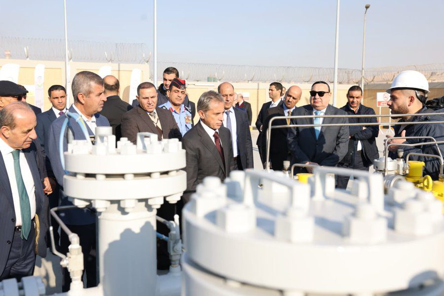 حسان يفتتح محطة التخفيض والقياس للغاز في الزرقاء