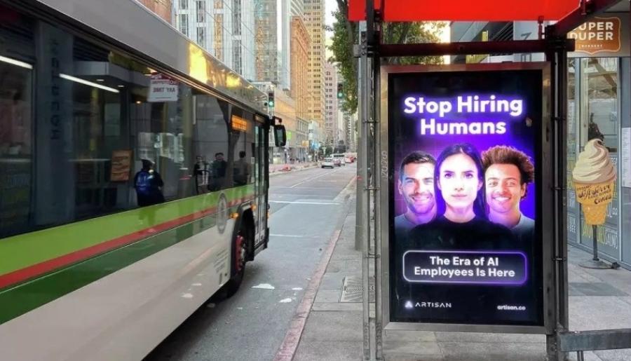 صورة حول : شركة للذكاء الاصطناعي تطلق حملة إعلانية مستفزة تحت شعار "توقفوا عن توظيف البشر" شركة للذكاء الاصطناعي تطلق حملة إعلانية مستفزة تحت شعار "توقفوا عن توظيف البشر"