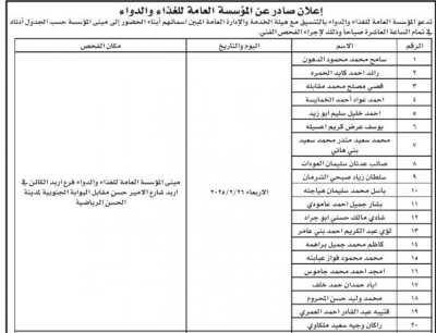 صورة حول : مدعوون للامتحان التنافسي والفحص الفني (أسماء) مدعوون للامتحان التنافسي والفحص الفني (أسماء)