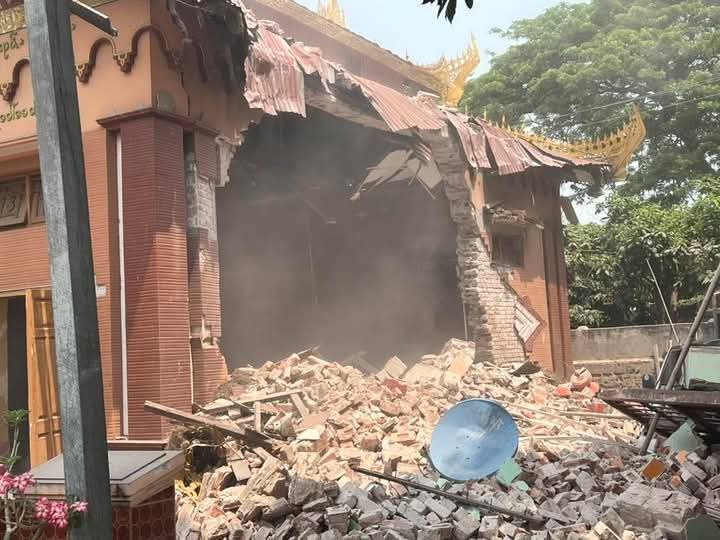 عاجل|| زلزال بقوة 7.7 درجات يضرب وسط بورما ويشعر به الدول المجاورة