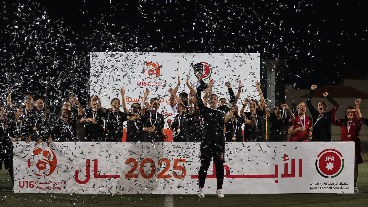 فريق الاستقلال بطلًا لدوري الناشئات لكرة القدم