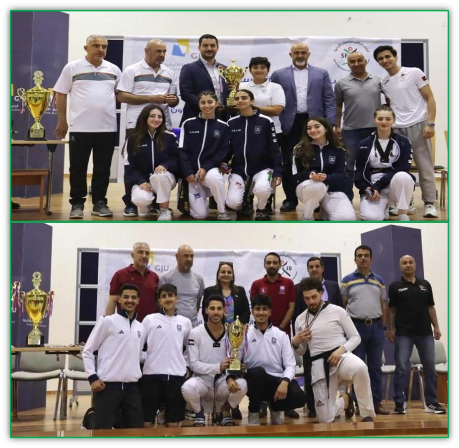 ذهب التايكواندو لطلبة عمان الاهلية في بطولة الجامعات