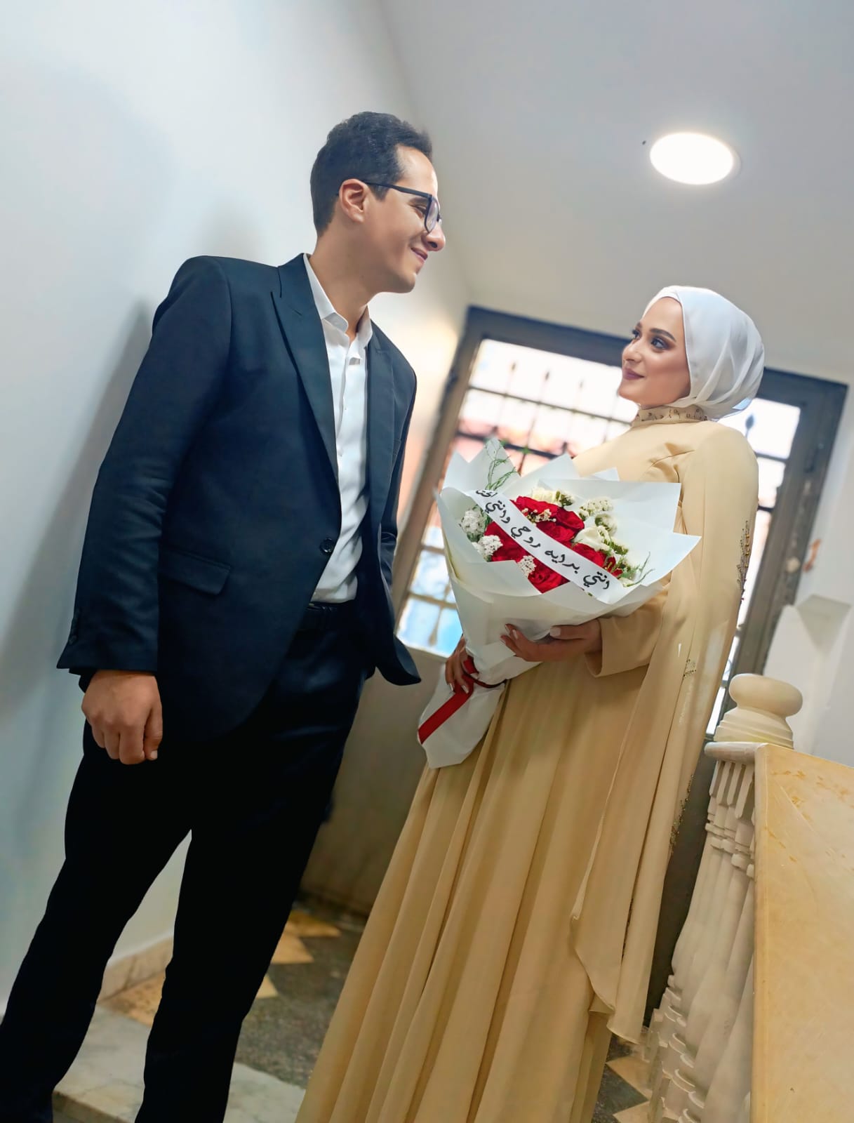 صراحة نيوز تهنئ الصحفي محمد نبيل والصحفية هبة الحاج بعقد قرانهما