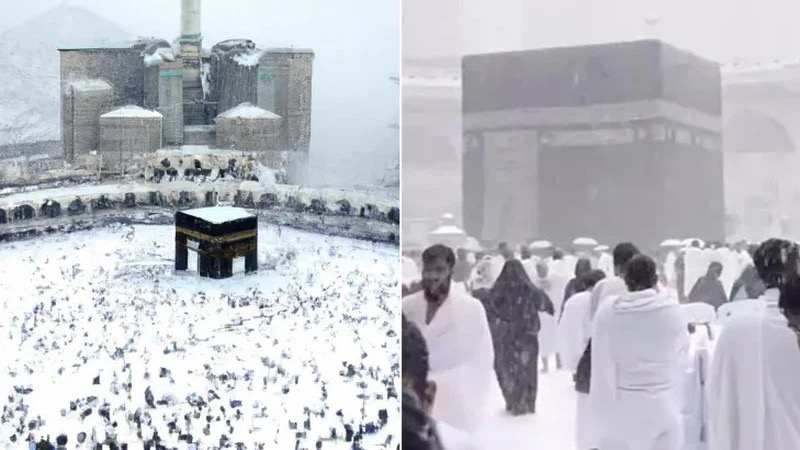 جدل حول تساقط الثلوج في مكة وطقس العرب يجيب