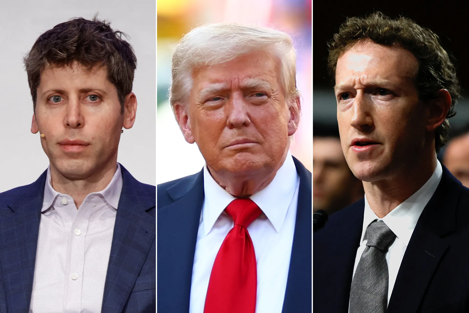 صورة حول : زوكربيرغ وألتمان يعززان تقاربهما مع ترمب بغياب ماسك زوكربيرغ وألتمان يعززان تقاربهما مع ترمب بغياب ماسك