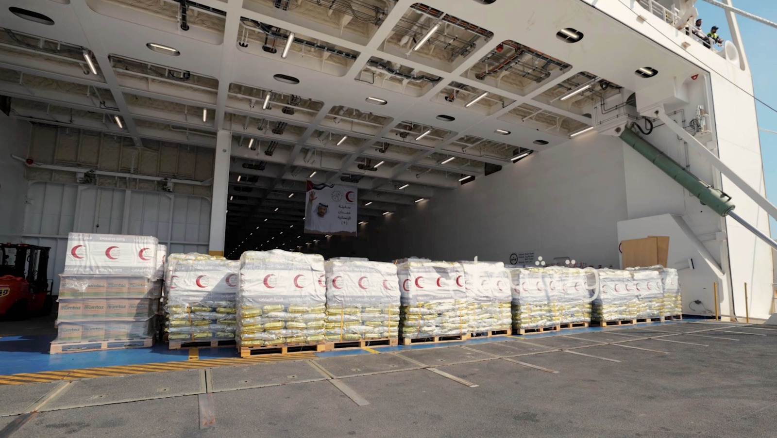 وكالة الإمارات للمساعدات الدولية تعلن ارتفاع عدد السفن الإماراتية إلى غزة