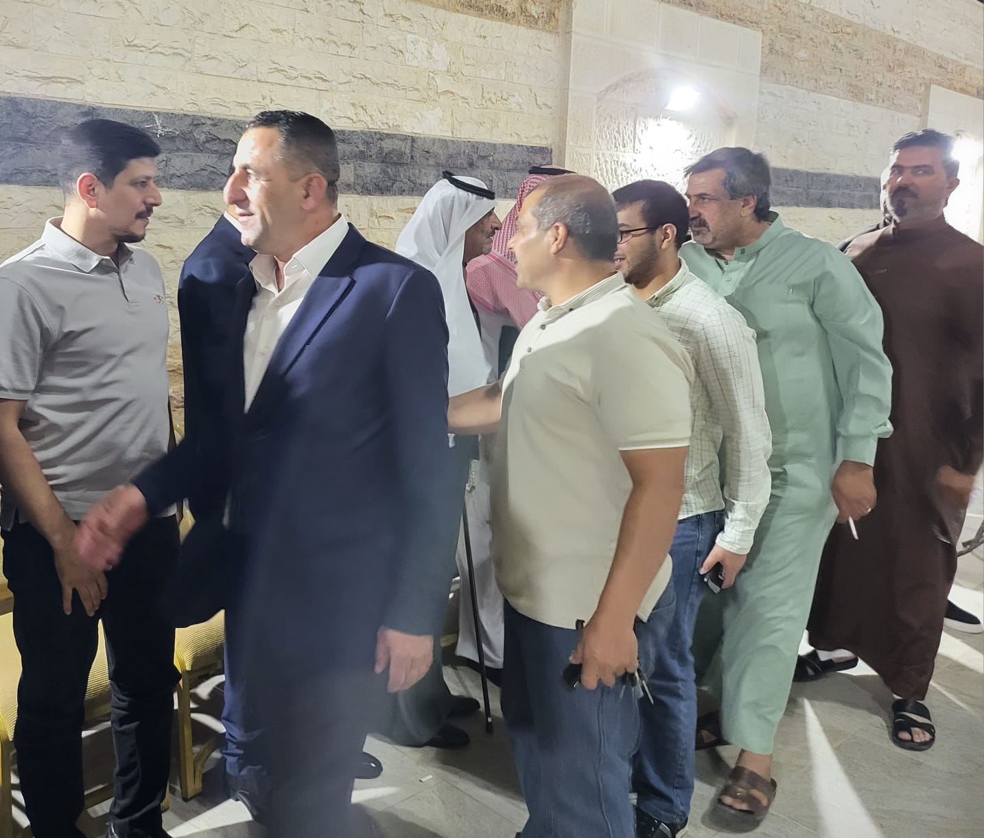 رجل الأعمال ناصر سعيد الركيبات يستقبل المهنئين بنجاح عملية زراعة الكلى