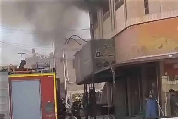 إندلاع حريق في محافظة المفرق"صور"