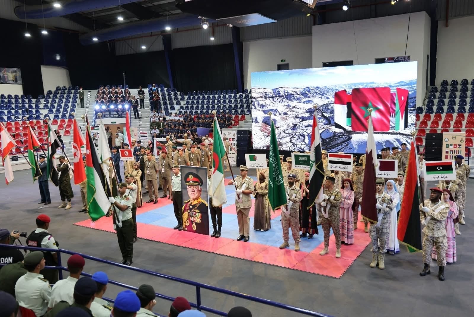 افتتاح البطولة العربية العسكرية الخامسة للعدو الريفي في الأردن"صور"