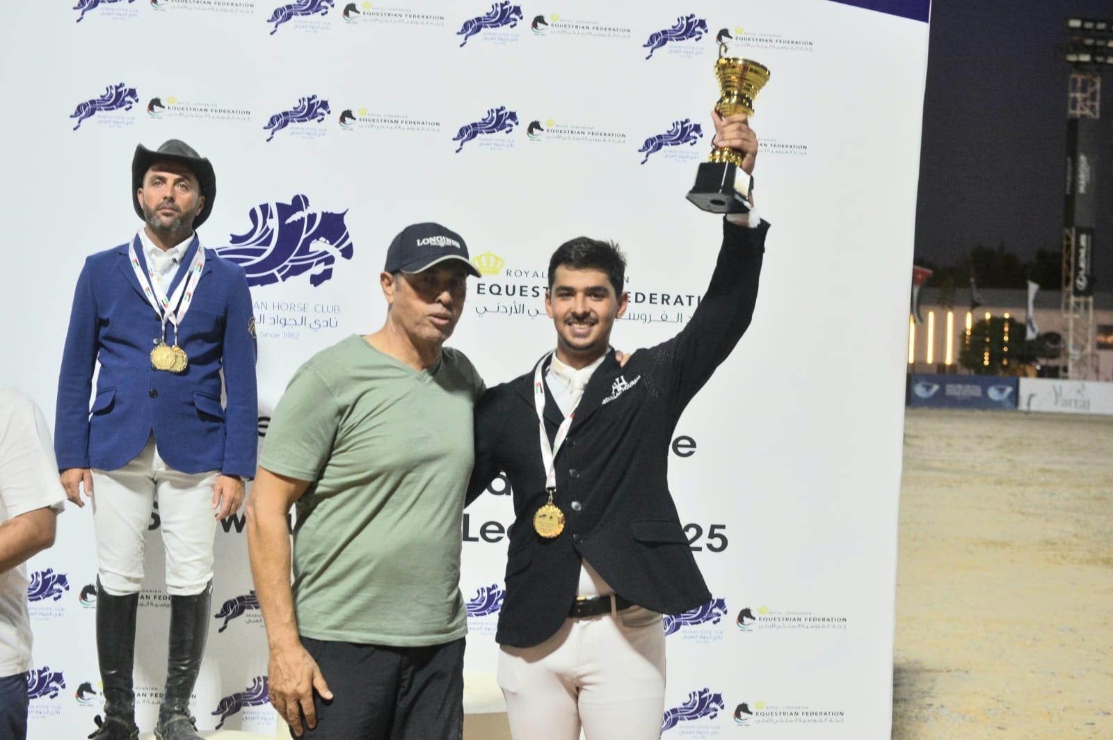 عبدالله الحوراني يحافظ على لقب فئة الكبار في بطولة الأردن للقفز عن الحواجز