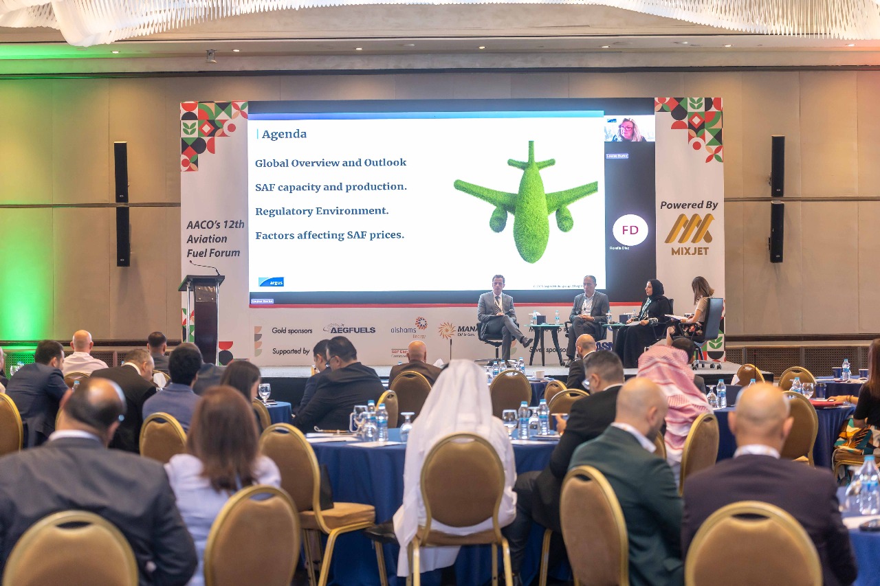 المناصير للزيوت والمحروقات الراعي الذهبي لمنتدى 12 لوقود الطيران