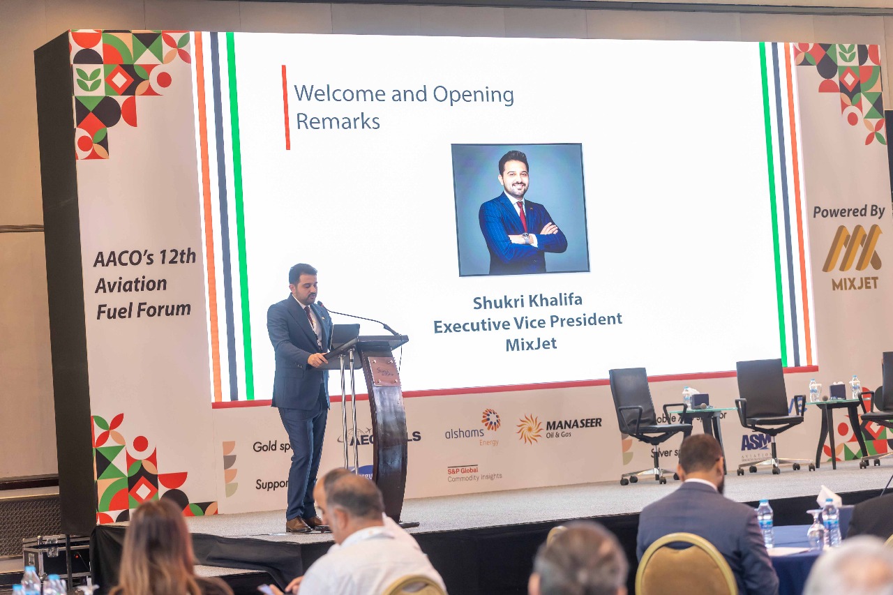 المناصير للزيوت والمحروقات الراعي الذهبي لمنتدى 12 لوقود الطيران