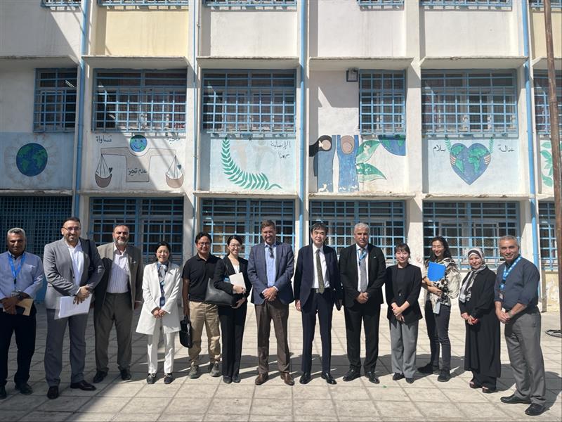 JAPAN’S AMBASSADOR VISITS Refugee Camps in Irbid and observes Japan-funded activities